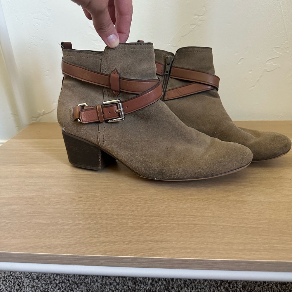 Coach Ankle Boots with Buckle Detail